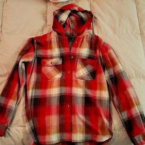Small Carhartt Flannel Hoodie